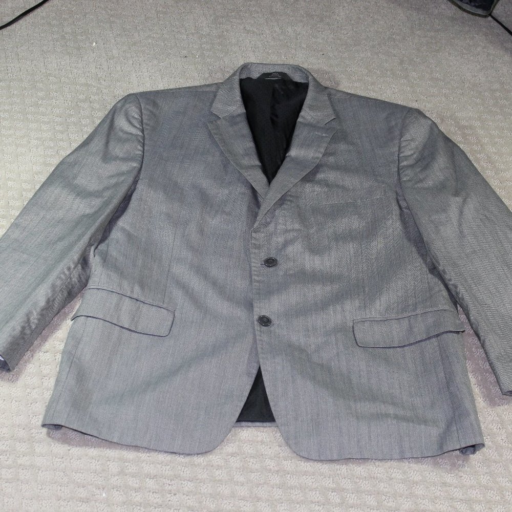 Haggar Suit Up System 46R 2-Button Light Grey Blazer / Sport coat / Suit Jacket